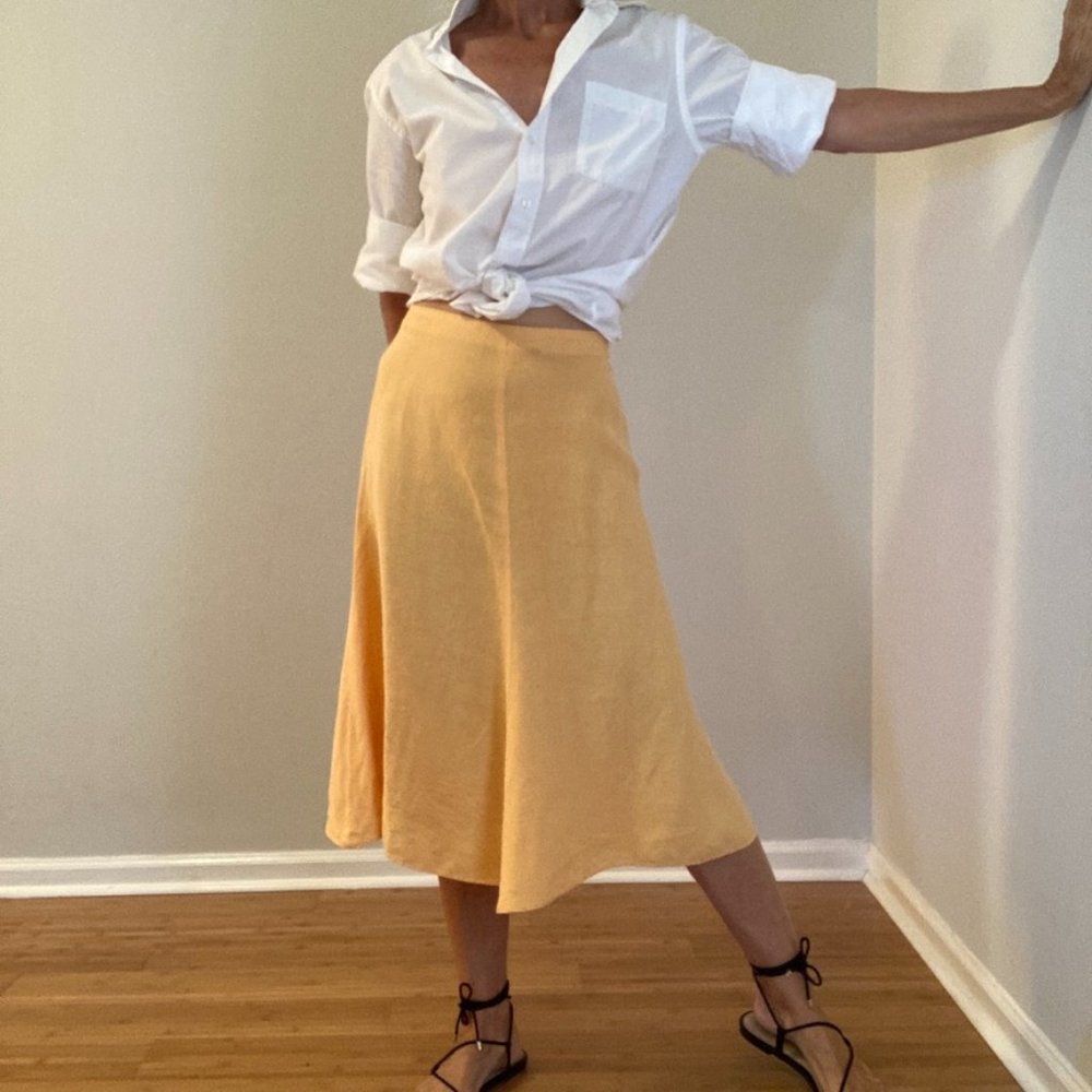 Banana Republic Skirt Size 12 Orange